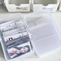 Caja De Almacenamiento Transparente Para Tarjetas De Idol Coreano Organizador De Escritorio Ecológico De Plástico PP Moderno Para Sundries - details 3