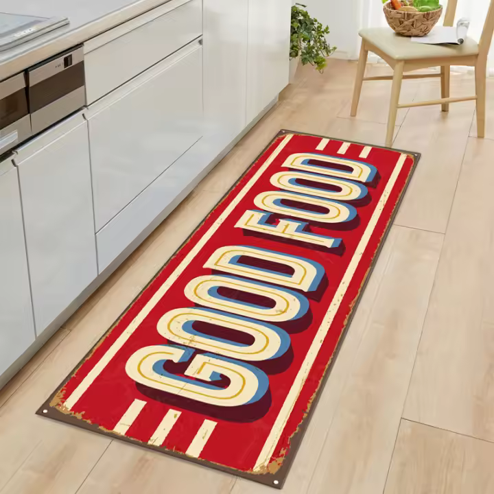 VIKAMA 2PC Alfombra De Cocina Moderna Y Sencilla Absorbente Y Antideslizante Para Pasillo Y Balcón Alfombra De Puerta De Baño Para El Hogar - 1
