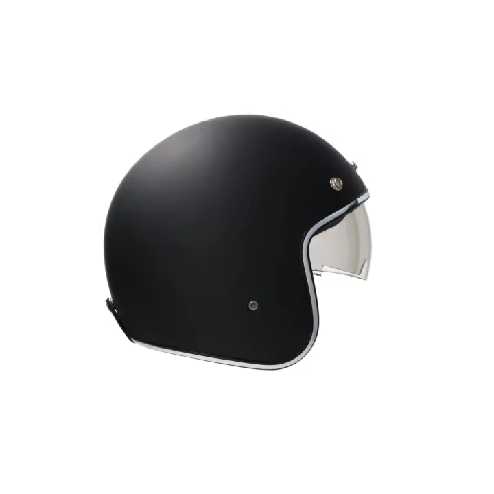 Shiro Helmets Casco Jet Saga Monocolor Negro Totalmente Homologado Outlet - 1
