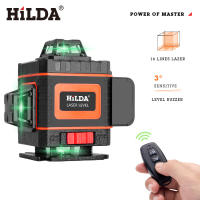 Nivel Láser Verde HILDA 16/12 Líneas 4D Auto-Nivelado 360 Grados Horizontal Y Vertical Super Potente Con Haz De Láser Verde - details 9