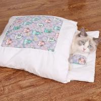 Casa De Gato Kawaii Grande Almohadilla Desmontable Para Adultos Con Cubierta Removible Comodidad Y Alimento Lindo Suministros Para Mascotas - details 8