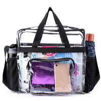 Bolso De Hombro Portátil Para Mujer Transparente De PVC Gran Capacidad Bolsa De Mano Cruzada Estilo Satchel Bolsa De Compras - details 4