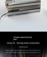 GPUHOLD Disipador De Calor Para SSD M.2 Con Pantalla De Temperatura Doble Tubo De Cobre NVME/NGFF 2280 Radiador Para Disco Duro SSD Sólido - details 13