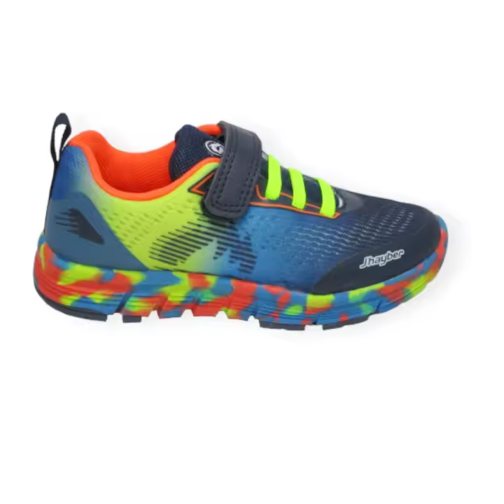 J'HAYBER ROMANSO  NVY  Zapatilla de running  con  con velcro ajustable  para niños - 1