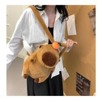 Mochila De Peluche Capybara Kawaii Moda Muñeco De Peluche Bolsa Infantil Mochila De Hombro Mini Bolsa Regalos Para Novia - details 7