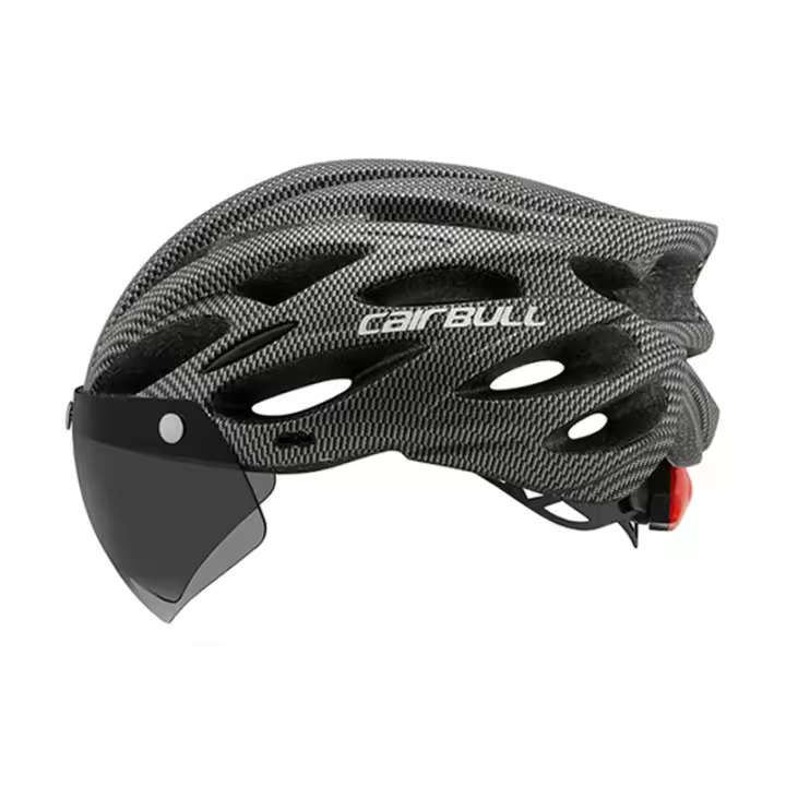 Casco de bicicleta para ciclismo LED para hombres y mujeres tamaño 54-62cm ajustable con visera para MTB y carretera accesorios de bicicleta ZP - 1
