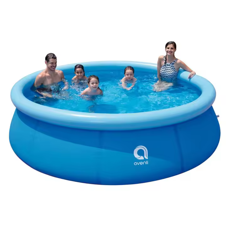 Gerimport Piscina Hinchable Avenli 3.618L Redonda Azul con Depuradora y Resistencia Al Desgaste - 1
