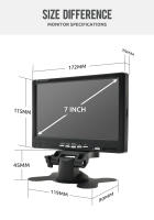 Monitor De Coche KTYDKP Con Pantalla Para Cámara Trasera De Vehículo Para Parkings Y Retrovisores 4.3/5/7 Pulgadas Pantalla TFT LCD - details 2