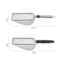 Cuchara De Arena Para Gatos Fine Pores De Acero Inoxidable Resistente Al Rusticidad Tamaño 2X2mm Para Limpieza De Residuos De Mascotas - details 12