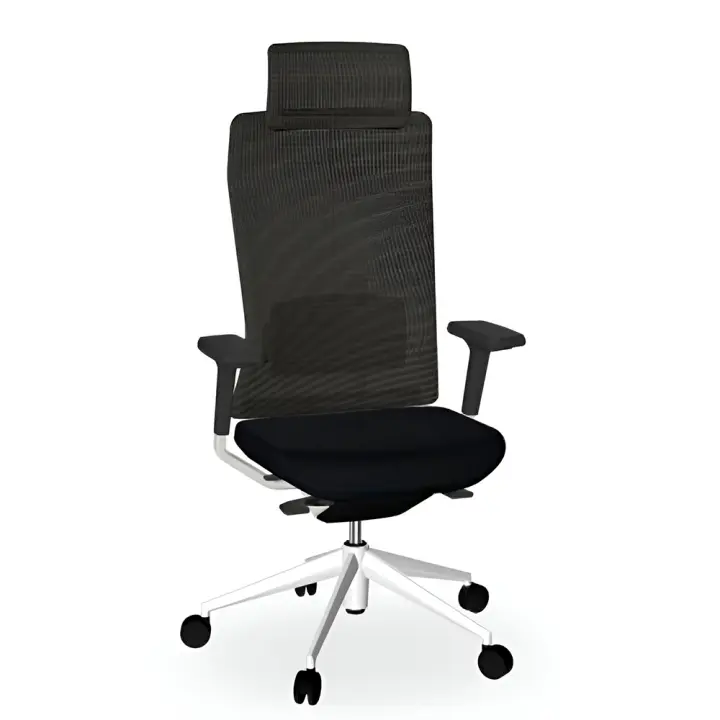 Silla Ergonómica Oficina Respaldo Alto TNK Flex 50 de Actiu Base Aluminio Negra - 1