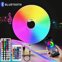 Tira De LED Neón RGB Con Control Remoto Y App Decoración Para Exterior Y Habitaciones Resistente Al Agua Flexible Y Multicolor - details 0