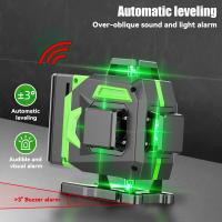 Nivel láser de 16 líneas nivel automático de línea verde nivel 360 nivel láser horizontal y vertical construcción profesional mini nivel láser - details 4