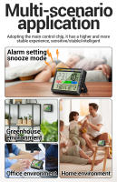 ANENG AP01 Termómetro Y Higrómetro Digital LCD Para El Hogar Medidor De Temperatura Y Humedad Con Alarma Y Estación De Clima Para Interior - details 2