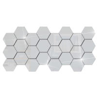 Adhesivos De Espejo 3D Para Pared 24Pcs Forma Hexagonal Acrílico Desmontable Decoración DIY Para El Hogar Artículos De Arte - details 6