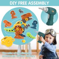 Juego de Construcción de Dinosaurios para Niños con Taladro Eléctrico - Juguete Educativo de Montaje Desmontable - Incluye Caja de Almacenamiento - Ideal para Regalo - details 2