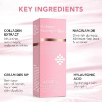 Collagen Overnight Wrapping Mask, Real Collagen Peel Off Mask Mejora la elasticidad, hidratación y luminosidad Adecuada para todo tipo de pieles - details 1