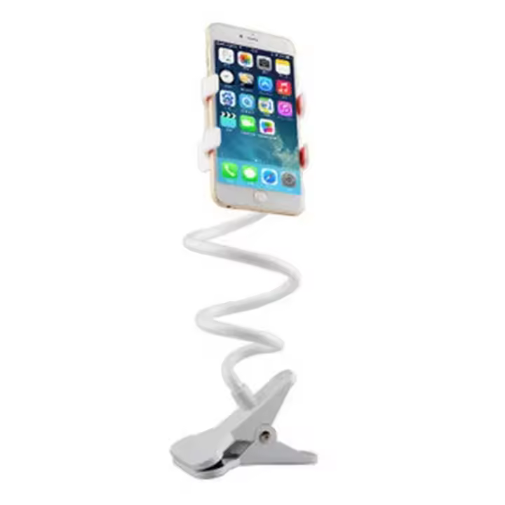 Soporte De Teléfono Móvil 360 Grados Clip Portátil Flexível Para Cama Y Escritorio Base De Soporte Para Smartphones Montaje En Escritorio Y Cama 70cm - 1