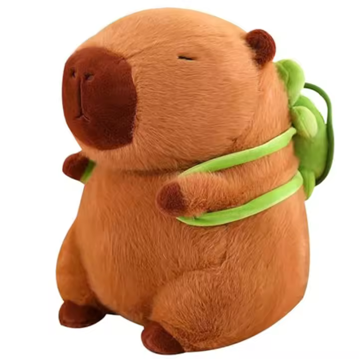 Capybara Animal de Plush, Capybara Plush Juguete Lindo Capybara Almohada Muñeca Gift y Decoración Del Hogar 33cm - 1