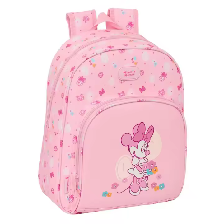 Mochila Infantil Adapt.Carro Minnie Mouse "Baby" 28x34x10 Cm (Safta 622528609) - 1