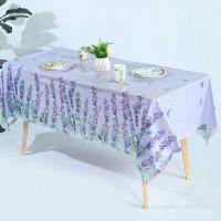 Mantel De Lavanda Light Purple Con Tema De Mariposa Para Decoración De Cumpleaños De Niña Y Baño De Manta De Mesa Moderna De Poliéster/Celulosa - details 3