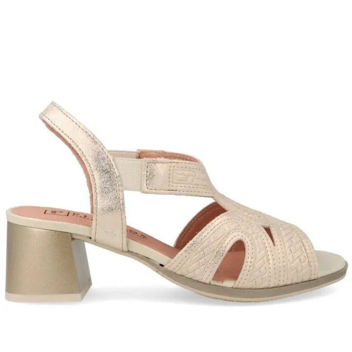 Sandalia Calada de Mujer Pitillos 5690 Oro 105940  MARCAS MUJER Pitillos Sandalias Sandalias de tacón - 1