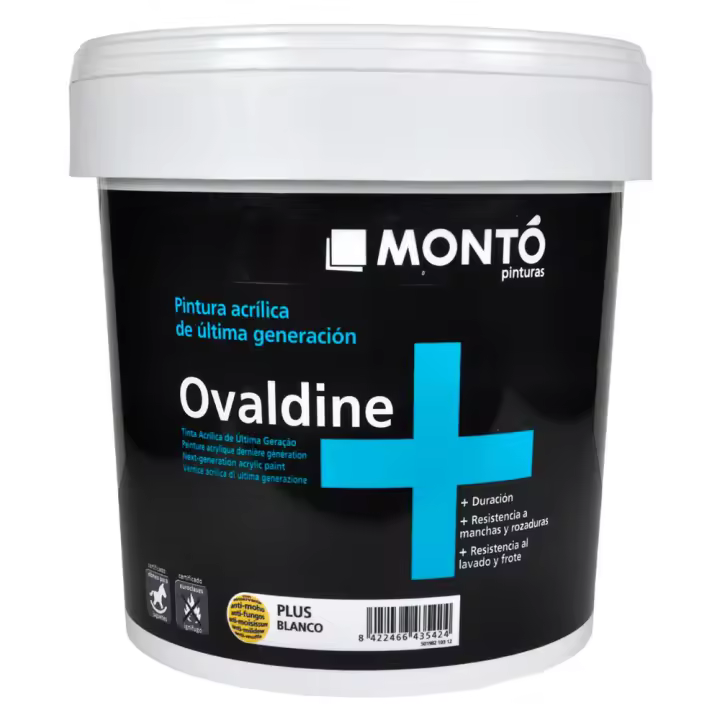 Montó (Valencia) Pintura Acrílica Ovaldine Mate de Última Generación Resistente Al Tiempo y Manchas - 1