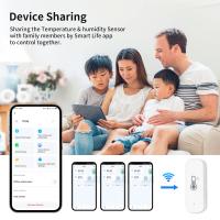 Sensor De Temperatura Y Humedad WiFi/Zigbee TNCE Tuya Monitor De Termostato Y Higrómetro Para Interior Compatible Con Alexa Google Home - details 4