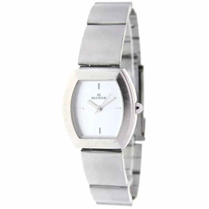 Blumar Bl-09664  Reloj Para Para Mujer Color Plateado - 1