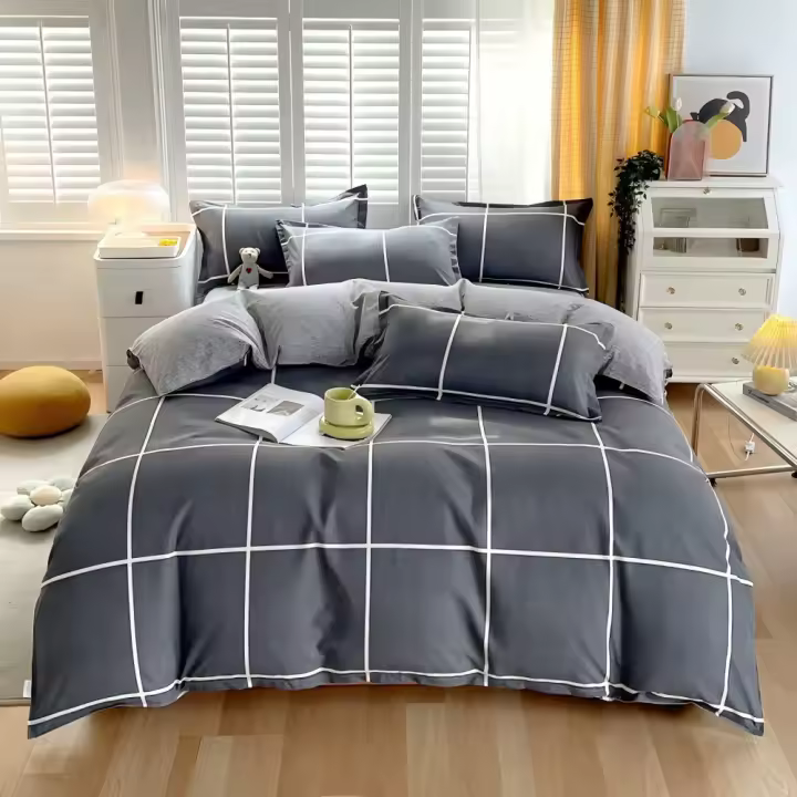 Juego de Funda Nórdica 4 Piezas de Algodón Alta Calidad Juego de Ropa de Cama- Dibujo Elegante - Varios Tamaños Disponibles - 1