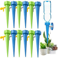 Dardos De Riego Automáticos Para Plantas En Macetas Herramientas De Jardín Y Estufa Con Regulador De Flujo De Agua Tamaño Aproximado 13.5*3cm Color Verde Y Azul - details 1