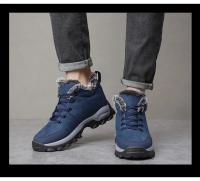 Botas De Nieve Para Hombre Invierno Con Pelo De Zorro Zapatos Deportivos Al Aire Libre 2023 Nuevo Calzado Cálido Para Hombre Botines Botas Hombre - details 21