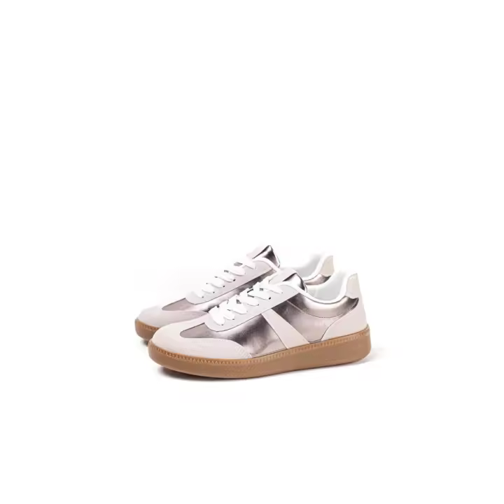 Lyla Wang Zapatillas deportivas blancas para mujer con detalle en negro, estilo clásico y moderno para el uso diario - 1