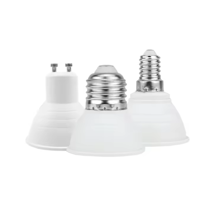 Lámpara LED GU10 6PCS AC220V 3W 6W 9W 12W En Blancos Frío Calido Natural Tricolor Para Hogar Material PC Certificación CE - 1