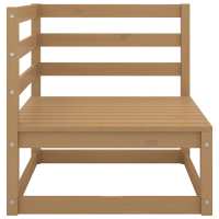 vidaXL Muebles de jardín 3 piezas marrón miel madera maciza de pino - details 2