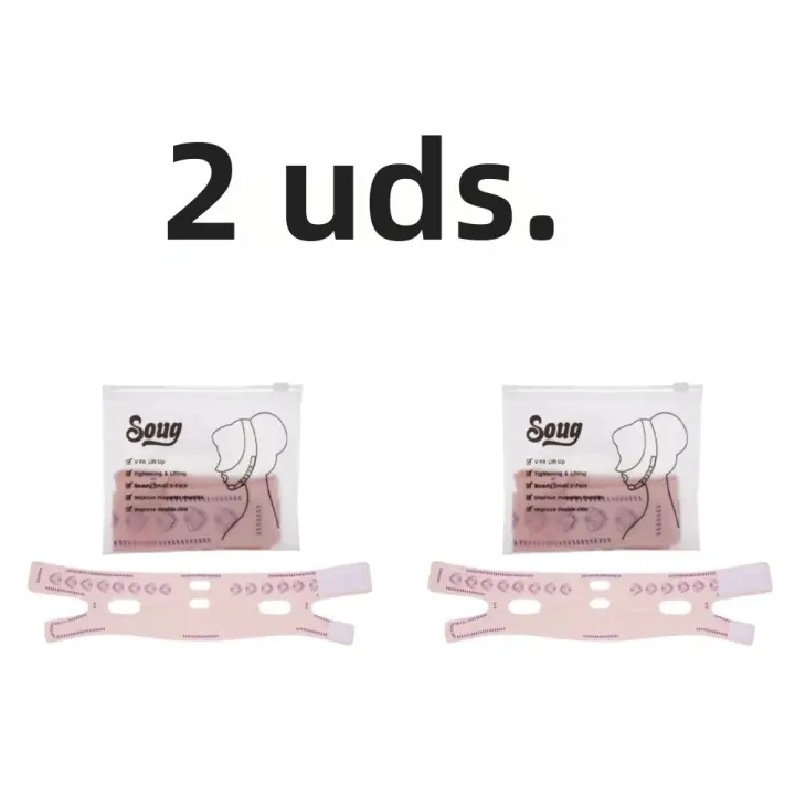 Máscara De Forma V Transpirable Para Reducir La Doble Mandíbula Y Levantar La Cara Antiarrugas Y Adelgazante Para El Rostro - 1