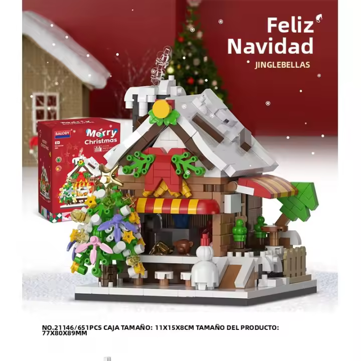 Bloques De Construcción De Modelo Arquitectónico ToylinX Serie Casa Navideña Para La Ciudad Juguete Educativo Para Niños Y Adultos Con Valor Coleccionable Regalos De Cumpleaños Y Fiestas - 1