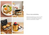 CREATE - Sandwichera grill y gofrera de placas intercambiables - STONE 3 in 1 COMPACT - details 2