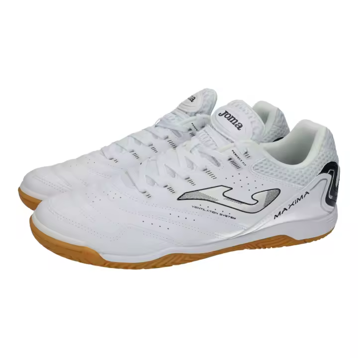 Zapatillas marca JOMA para hombre en color blanco. Zapatillas Joma Maxima Fútbol Sala para hombre, suela indoor antideslizante y ventilación avanzada - 1