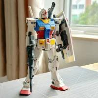 Kit De Modelo 1/144 Rx-78-2 Especial OP Color a Figura De Acción Robot Con Kit De Plástico Para Niños Regalo De Juguete - details 17