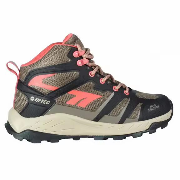 Botas montaña Hi-Tec Toubkal Mid marrón negro naranja mujer - 1