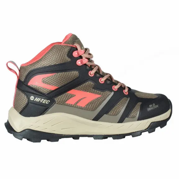 Botas montaña Hi-Tec Toubkal Mid marrón negro naranja mujer - 1