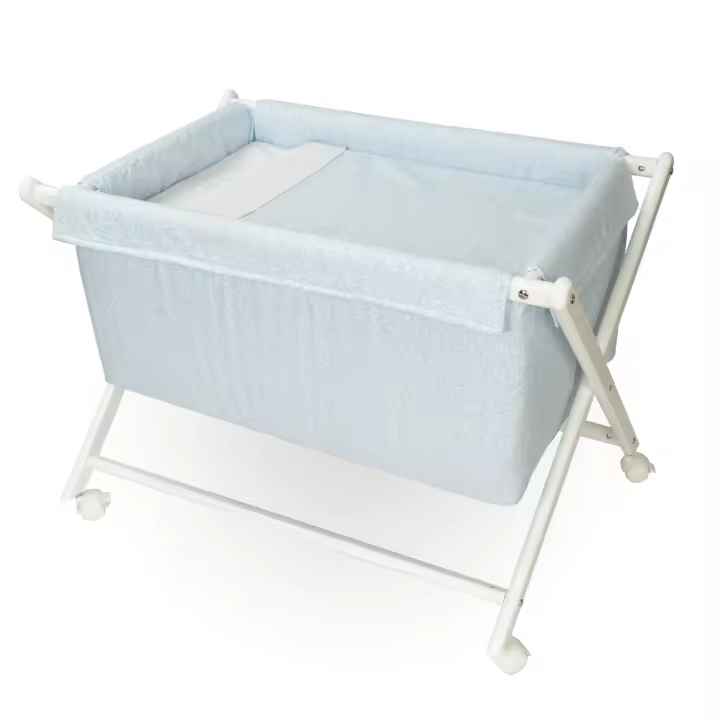 MINICUNA DE MADERA CON FORMA DE TIJERA BABYLINE. NO INCLUYE DOSEL - 1