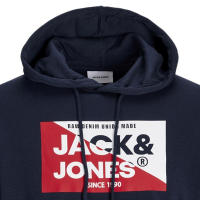 Jack & Jones Sudadera con Capucha Hombre Muy Suave y Cálida Logo estampado Otoño Invierno - details 2