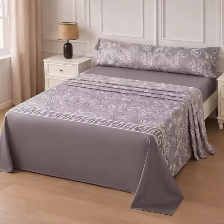 Juego de Sábanas 3 Piezas con Diseño Estampado Incluye Sábana Encimera, Bajera Ajustable y Funda de Almohada, 100% Poliéster, Para Camas 90/105/135/150/180 cm, ✅ Envíos a España en 48/72h - 1