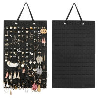 Organizador De Joyas De Pared Vertical Para Collares Pendientes Y Pulseras Bolsa Adhesiva En Color Velishy Material De Algodón - details 0