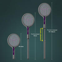 Nueva 2025 Mosquitera Eléctrica Recargable 2-en-1 2800V Con Lámpara Asesina De Mosquitos Y Bat Swatter Para El Control De Plagas - details 1