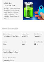 Mini Localizador GPS Para Móvil Tracker Anti-pérdida Bluetooth 5.0 Para Perros Niños Bolsos Monederos Encendedor Inteligente - details 2