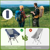 Silla Plegable Camping, Silla Plegable Ultraligera para Adultos, Capacidad de Carga de 100 kg, Silla Plegable, Silla de Pesca con Bolsa de Almacenamiento para Picnic, Senderismo, Campamento, jardín - details 2