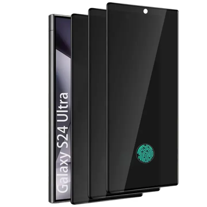 NNBILI 3Pcs Protector De Pantalla De Privacidad Cerámico Mate Para Samsung Galaxy S21 S22 S23 S24 Ultra Note 20 10 S9 S10 Anti-Spy Film Anti-Huellas Anti-Arrugas - 1