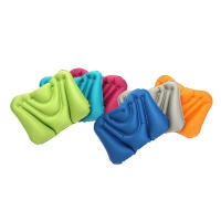 Cojín De Cintura Inflable Para Silla De Oficina Y Coche Almohada Lumbar Soporte De Espalda Recipiente De Viaje Rectangular Sin Estampado - details 0
